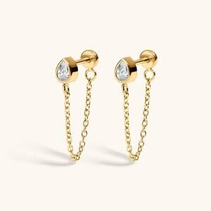 Maison Miru Colette Earrings Gold - One Size